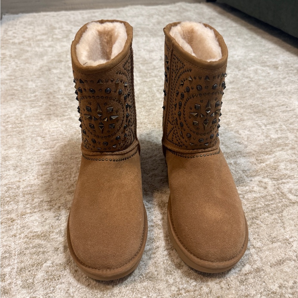 UGG Brown Studded Boot - Picture 3 of 5